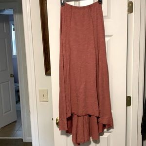 free People maxi High/low maxi skirt